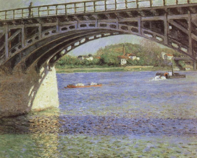Gustave Caillebotte The Bridge at Argenteuil and the Seine China oil painting art
